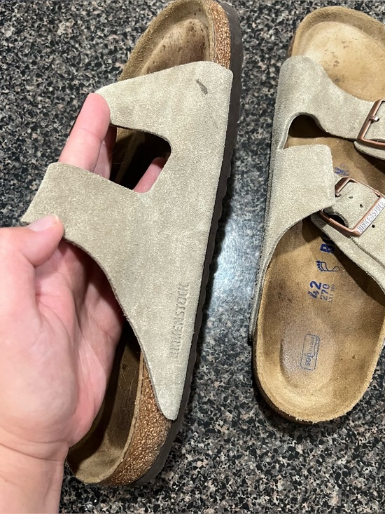 Birkenstock Arizona slide sandals in the color taupe - 42 men\'s 9 women\'s 10